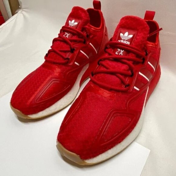 Adidas ZX 2K Red Men's 7 Sneaker Athletic Shoe 2021 New Without Box - Picture 5 of 15